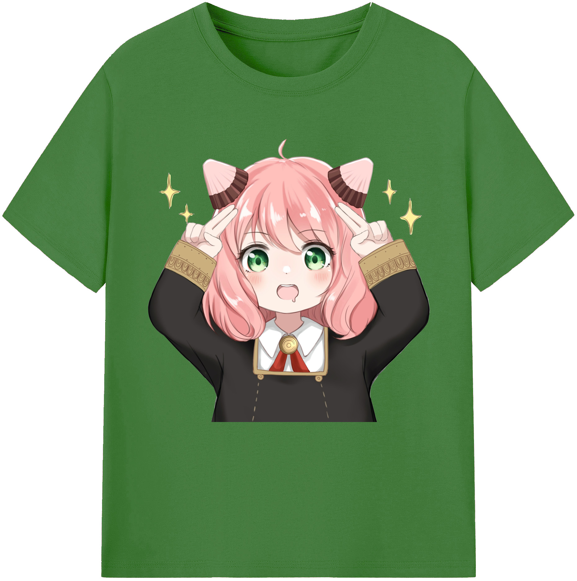 （画像用） SPY×FAMILY间谍家家酒 レディースカジュアルプリントTシャツ（綿100％）